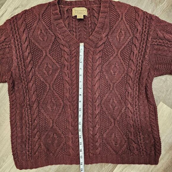 Abercrombie & Fitch women's oversized  Knit Sweater size M Ramie and Cotton blen - Picture 5 of 7